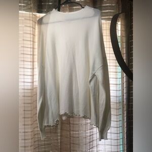 🤍PEARL TRIM SWEATER🤍